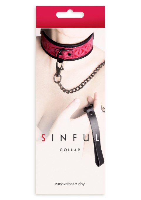 Obroża ze smyczą SCALA Collar Pink