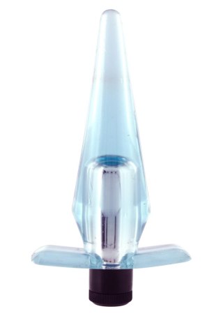 Wibrujący korek analny Slimline Compact Transparent