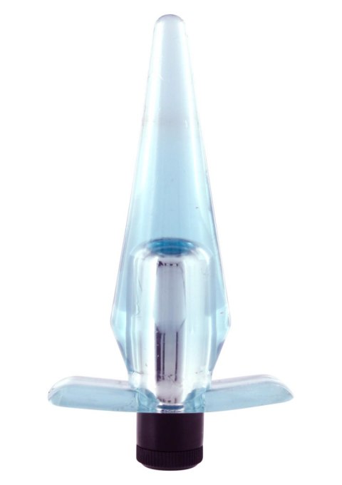 Wibrujący korek analny Slimline Compact Transparent