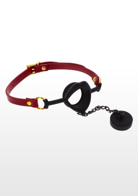 Knebel do ust TABOOM z zatyczką Kinky Gag red