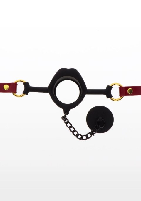 Knebel do ust TABOOM z zatyczką Kinky Gag red