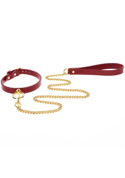 Obroża ze smyczą Taboom O-Ring red/gold