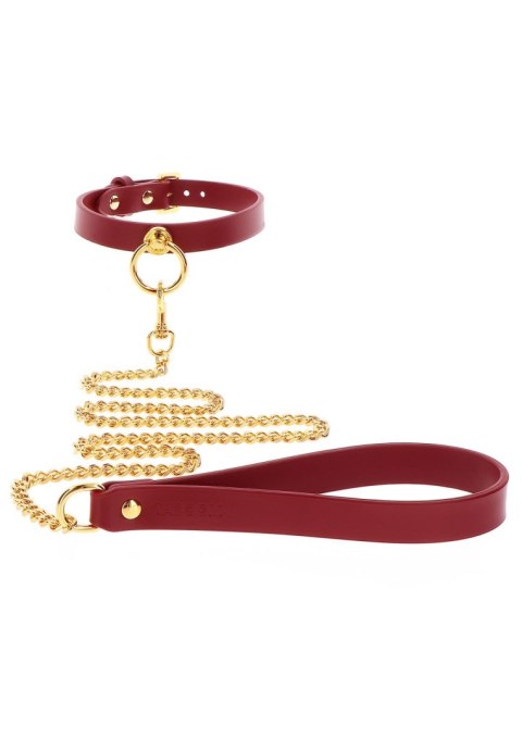 Obroża ze smyczą Taboom O-Ring red/gold