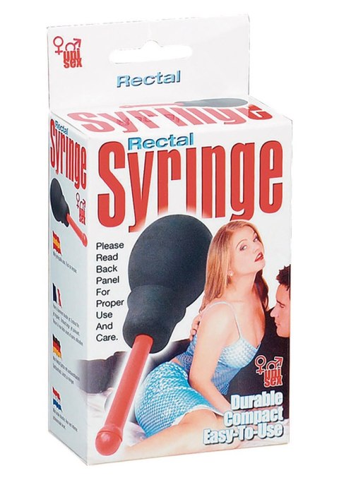 Gruszka do czyszczenia SCALA analna Rectal Syringe Black