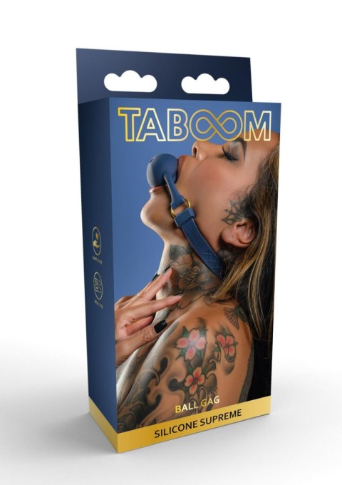 Knebel do ust TABOOM Silicone Mouth Gag niebieski