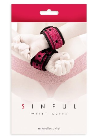 Kajdanki SCALA Sinful na nadgarstki pink