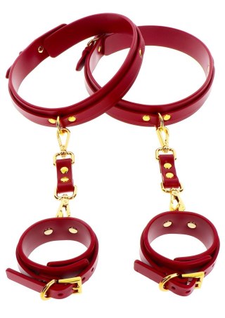 Zestaw mankietów Taboom Wrist To Thigh Cuff Red