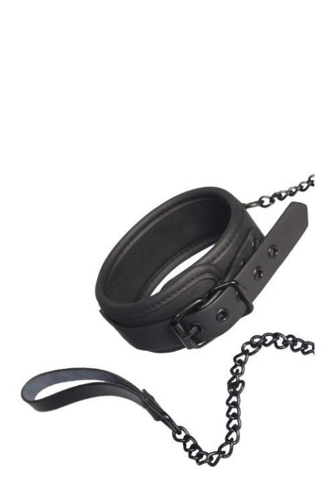 Obroża ze smyczą BLAZE + łańcuch black