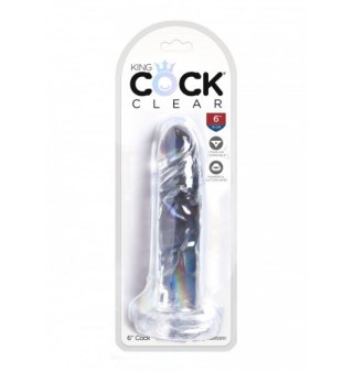 King Cock 6 Inch Cock Transparant