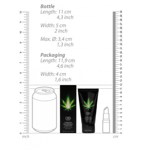 Shots CBD Cannabis Waterbased Lubricant 50 ml