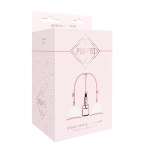 Shots Pumped Breast Pump Set Medium Rose Gold