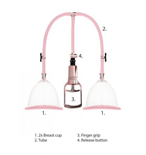 Shots Pumped Breast Pump Set Medium Rose Gold