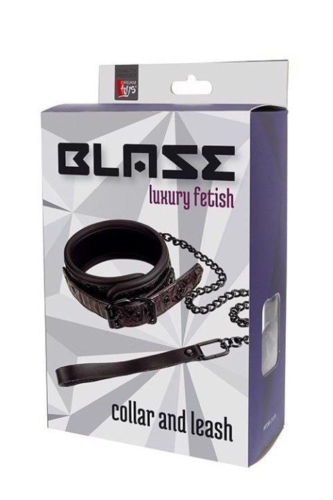 Obroża z łańcuchem TONGA BLAZE purple