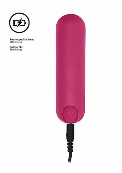 Mini wibrator bullet 10 trybów wibracji pink Shots