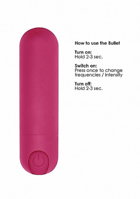 Mini wibrator bullet 10 trybów wibracji pink Shots