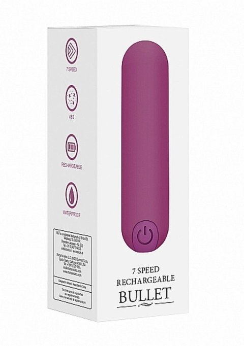 Mini wibrator bullet 10 trybów wibracji purple Shots