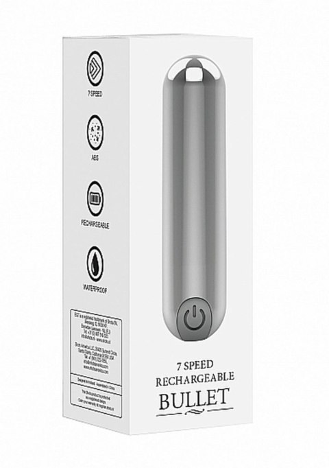 Mini wibrator bullet 7 trybów wibracji silver Shots