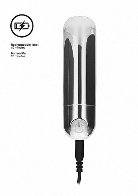 Mini wibrator bullet 7 trybów wibracji silver Shots
