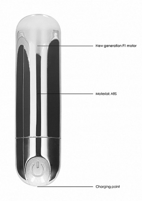 Mini wibrator bullet 7 trybów wibracji silver Shots