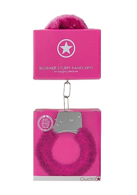 Kajdanki na ręce z futerkiem Beginner's Pink