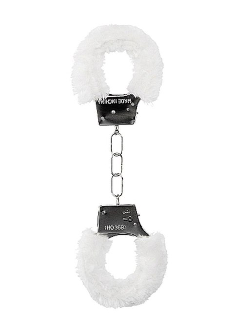 Kajdanki SHOTS Beginner's Handcuffs Furry White
