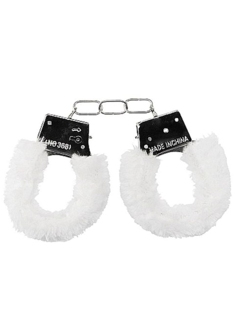 Kajdanki SHOTS Beginner's Handcuffs Furry White