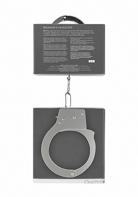 Kajdanki SHOTS Beginner"s Handcuffs Metal