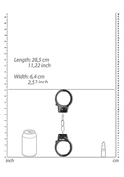 Kajdanki SHOTS Beginner"s Handcuffs Metal