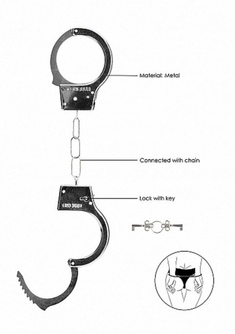 Kajdanki SHOTS Beginner"s Handcuffs Metal
