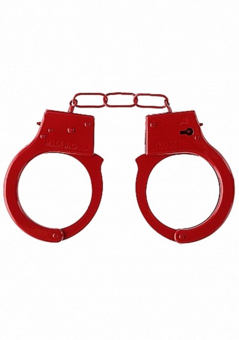 Kajdanki na ręce Beginner's Handcuffs metalowe Red