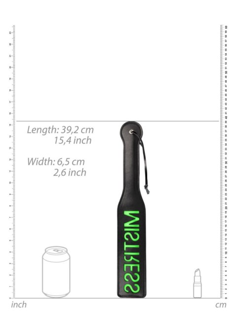 Packa SHOTS skórzana świecąca w ciemności black/neon green