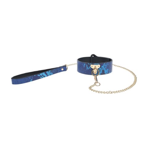 Obroża ze smyczą Florence Collection Blue