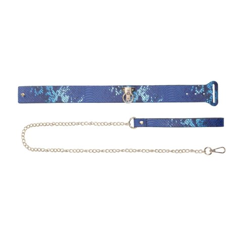 Obroża ze smyczą Florence Collection Blue
