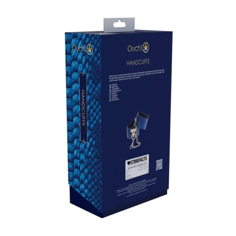 Kajdanki SHOTS Florence Collection Gold/Blue
