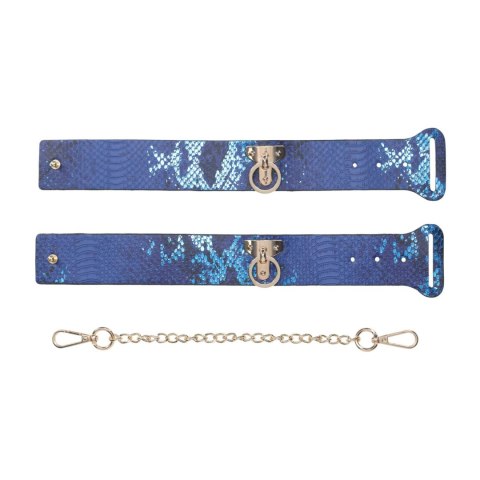 Kajdanki SHOTS Florence Collection Gold/Blue