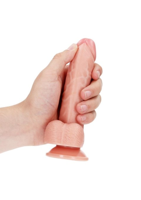 Curved Realistic Dildo Balls Suction Cup - 6""""/ 15,5 cm
