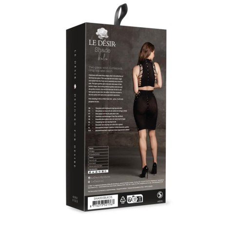 Kala XXXVII - Two Piece with Turtleneck, Crop Top and Skirt - One Size