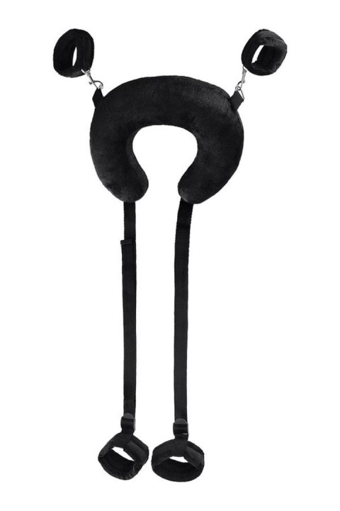 Pas + poduszka Anonymo velour 127 cm black