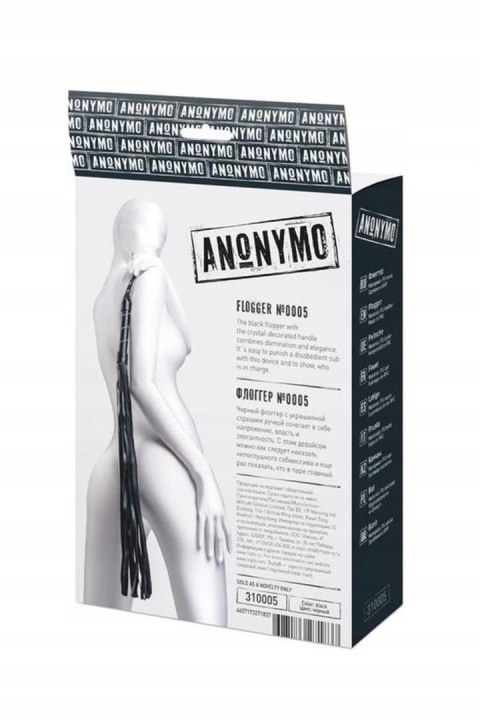 Pejcz TOYFA ze skóry PU 64 cm black
