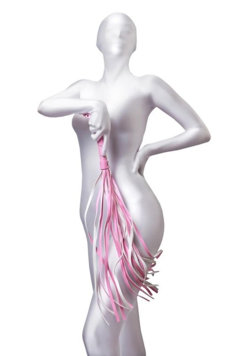 Pejcz TOYFA zamszowy 64cm pink