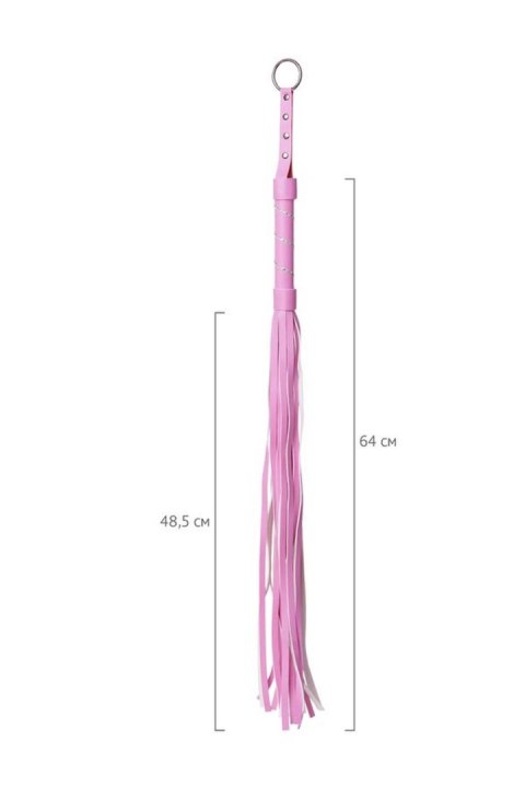 Pejcz TOYFA zamszowy 64cm pink
