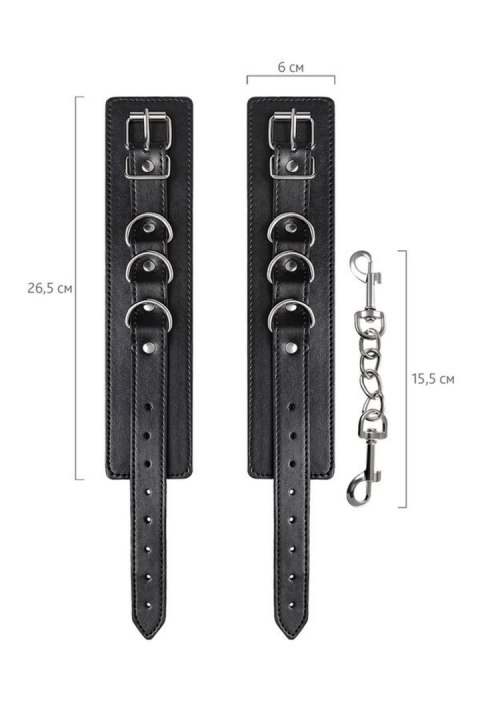 Kajdanki na kostki TOYFA Anonymo 26.5 cm black