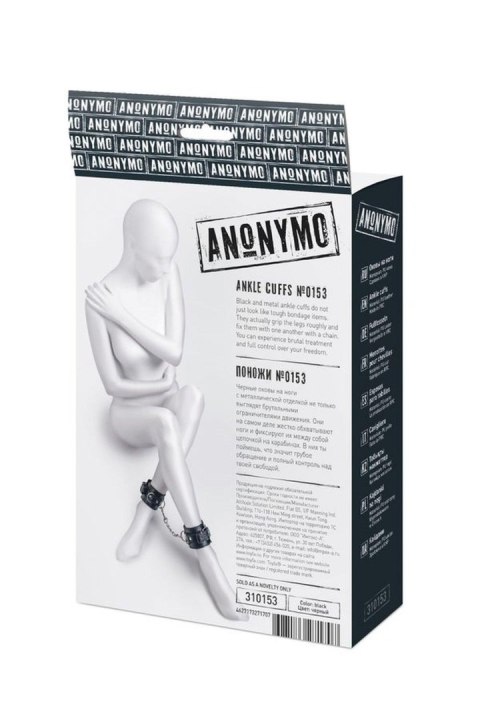 Kajdanki na kostki TOYFA Anonymo 26.5 cm black