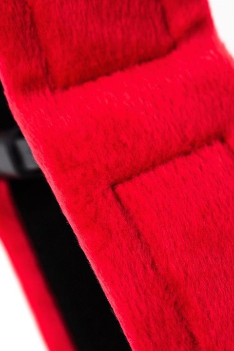 Kajdanki na kostki Anonymo welurowe 29 cm red