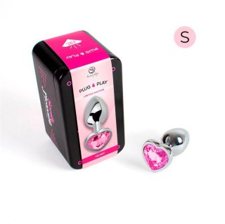 PINK HEART METAL BUTT PLUG