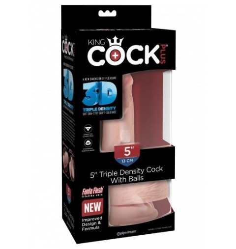 King Cock Plus 5" Triple Density Cock with Balls