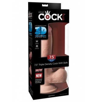 King Cock Plus 7,5" Triple Density Cock with Balls