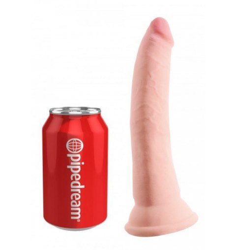 Dildo Sztuczny Penis King Cock 7" with Balls cielisty z przyssawką