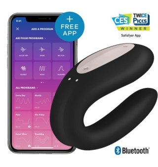 Wibrator dla Par Double Joy Black incl. Bluetooth & App Satisfyer