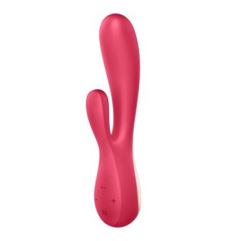 Wibrator Króliczek Mono Flex Red Bluetooth & App Satisfyer